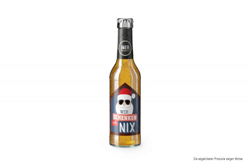 Weihnachts-Geschenkbox "Wir schenken uns nichts" mit Bier, Kuchen und Sweets - ooobox