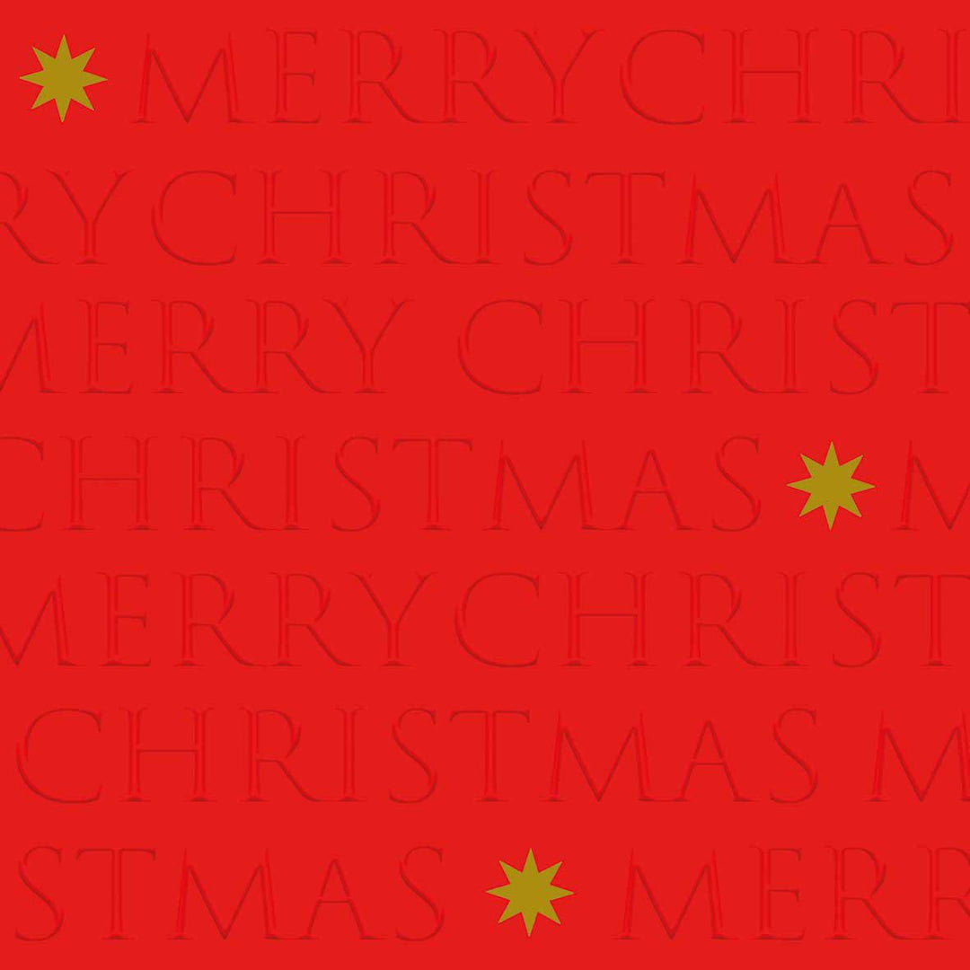 Servietten "Christmas letters" rot - ooobox