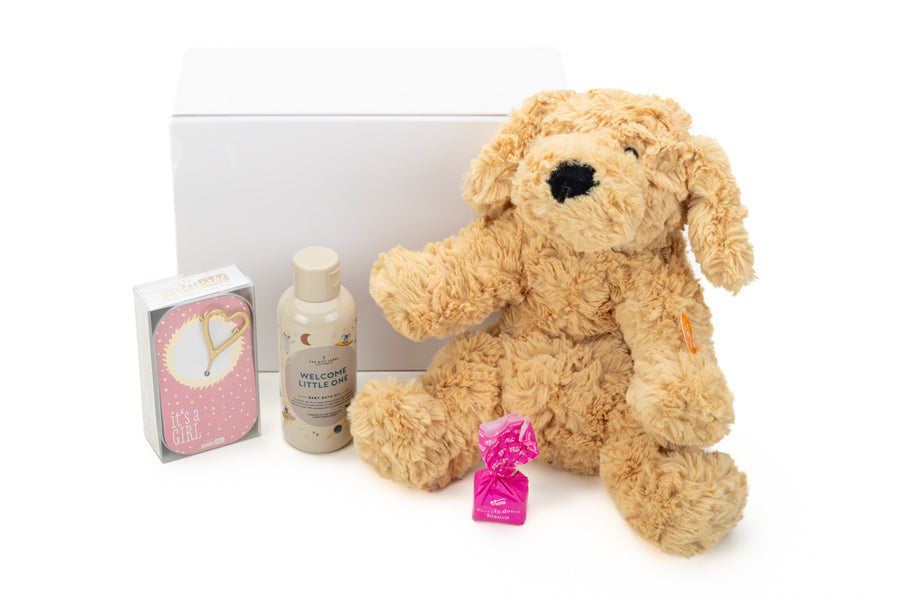 Geschenkbox Welcome Baby Girl zur Geburt - ooobox
