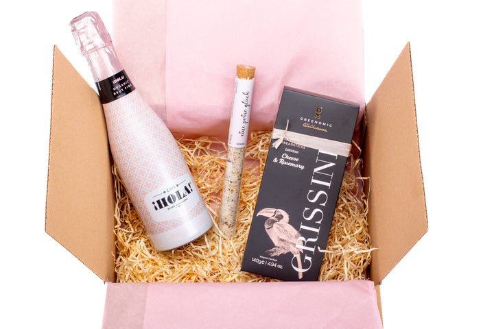 Geschenkbox "Kleines Glück" mit Sekt und Knabbereien - ooobox