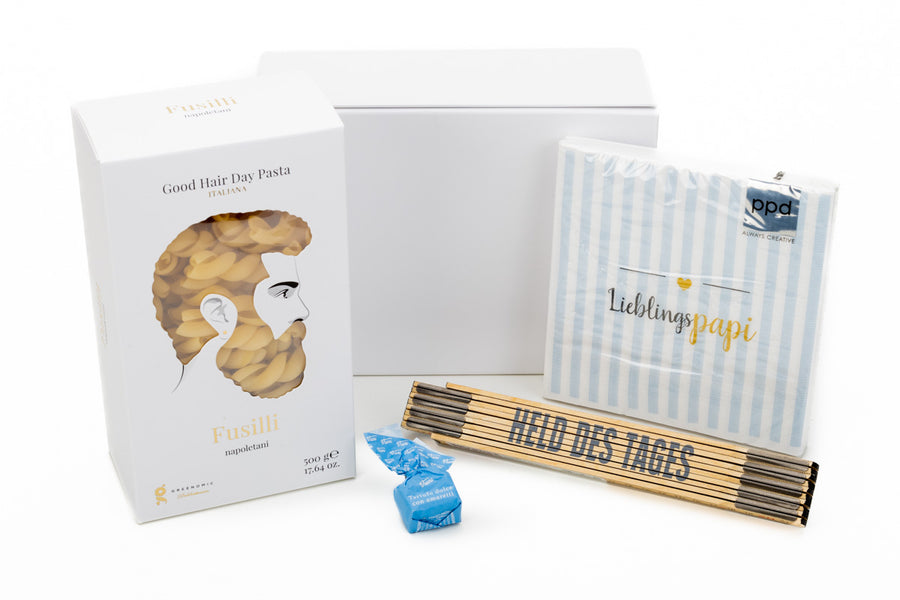 Geschenkbox Lieblingspapi mit Nudeln und anderen Produkten für Papas - ooobox