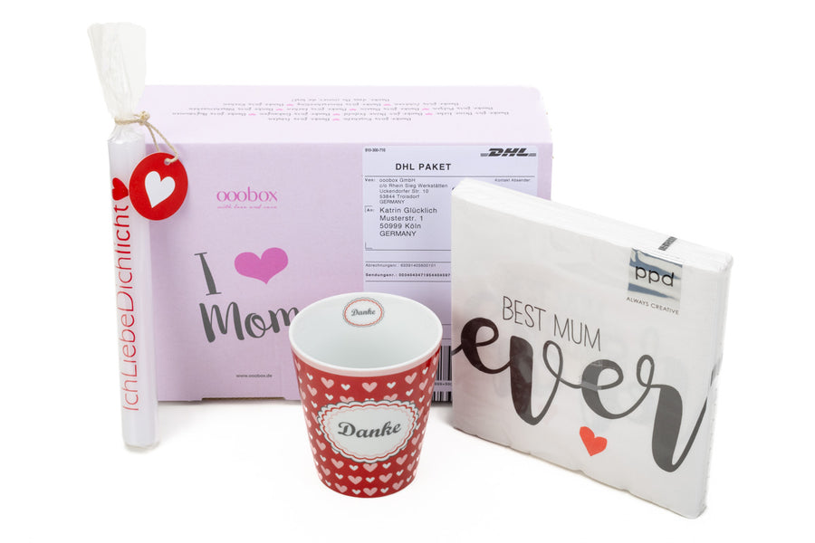 Geschenkbox Best Mom Ever als Dankeschön für Deine Mutter - ooobox