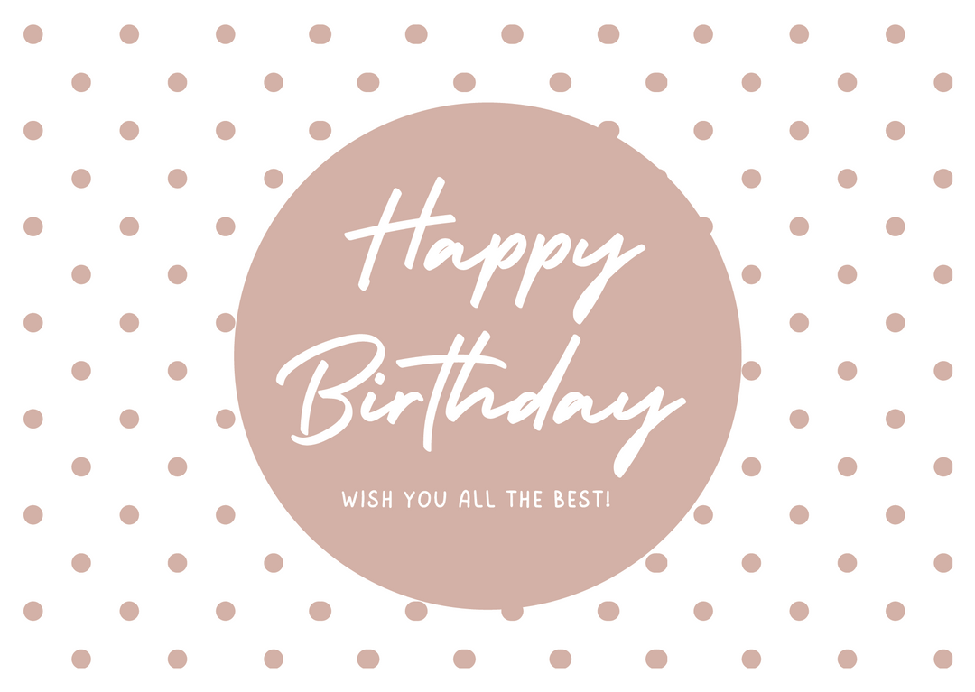 Grußkarte „Happy Birthday- wish you all the best" - ooobox