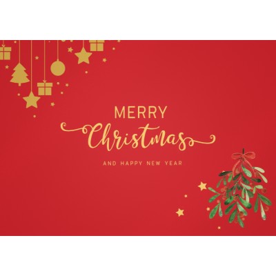 Grußkarte Merry Christmas