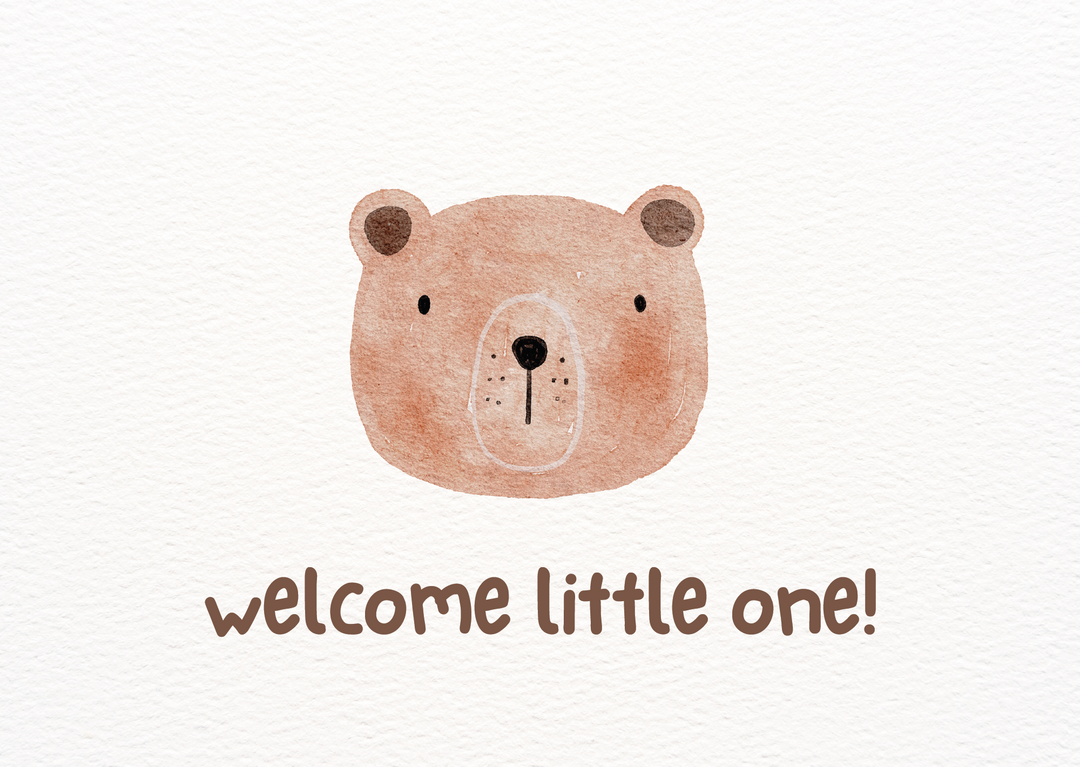 Grußkarte „Welcome little one" - ooobox