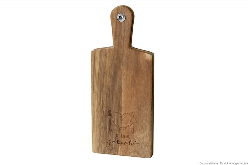 Holzbrett "Mit Liebe gekocht" - ooobox