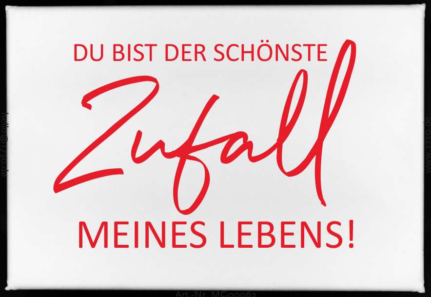 Magnet "Du bist der schönste Zufall meines Lebens" - ooobox