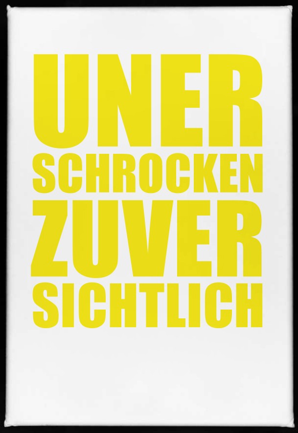 Magnet "Unerschrocken zuversichtlich" - ooobox