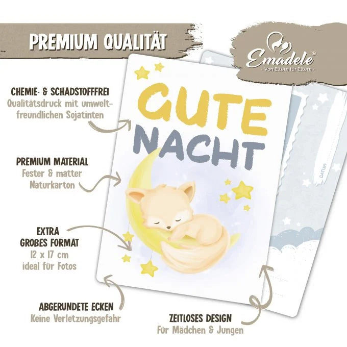 Meilensteinkarten für Mädchen und Jungen zur Geburt