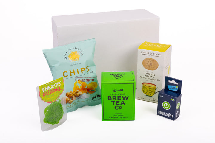 Geschenkbox "Energie-Bündel" für neue Energie und Power bei Prüfung und im Job - ooobox