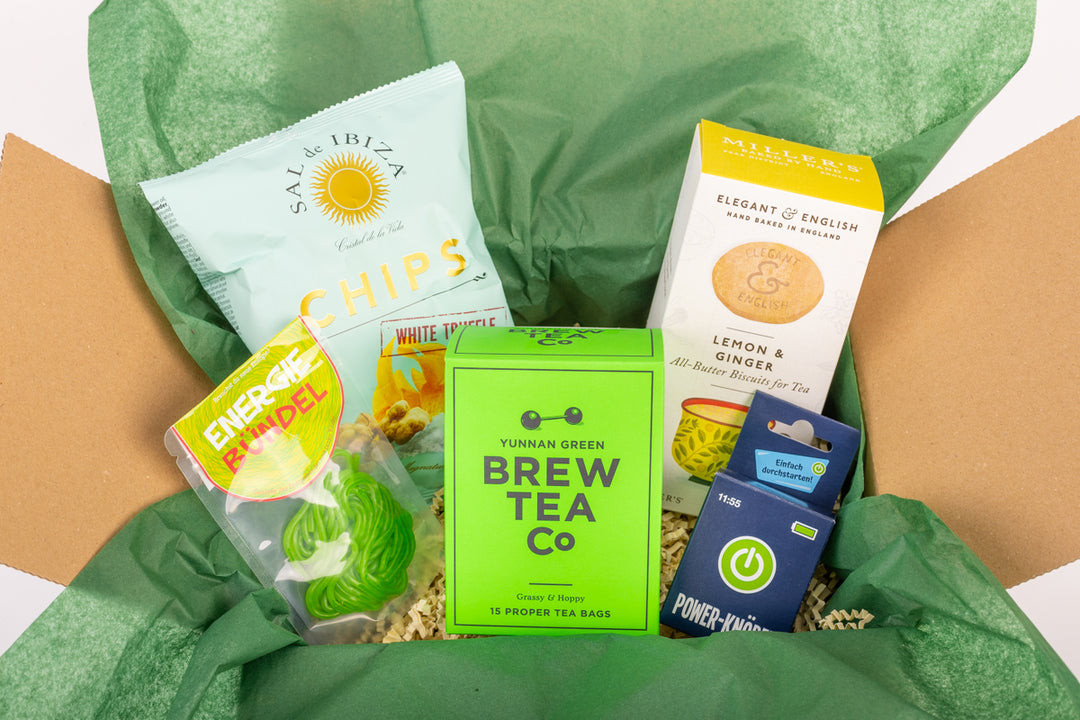 Geschenkbox "Energie-Bündel" für neue Energie und Power bei Prüfung und im Job - ooobox