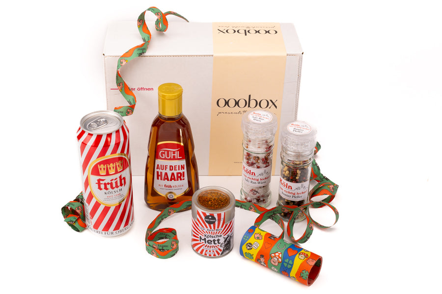 Geschenkbox Kölsche Frohnatur mit tollen Produkten aus Köln - ooobox