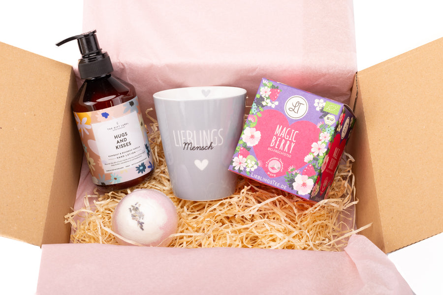 Geschenkbox Lieblingsmensch mit tollen Wellness-Produkten - ooobox