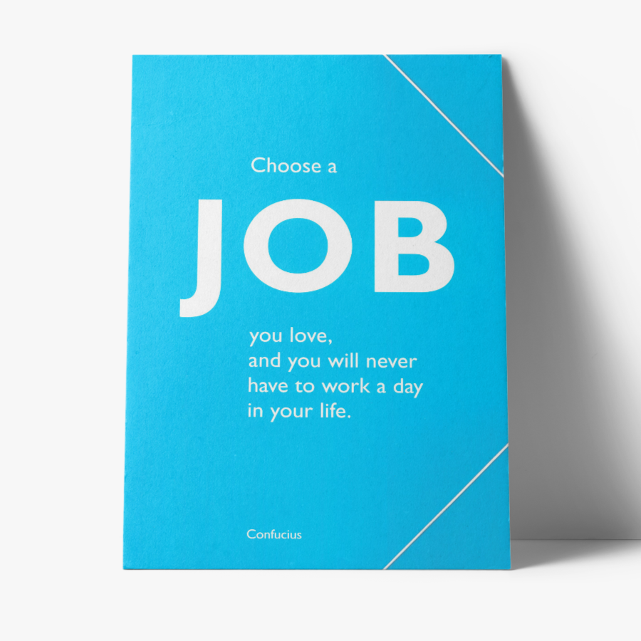 Sammelmappe "Choose a Job" für Ordnung auf dem Schreibtisch - ooobox