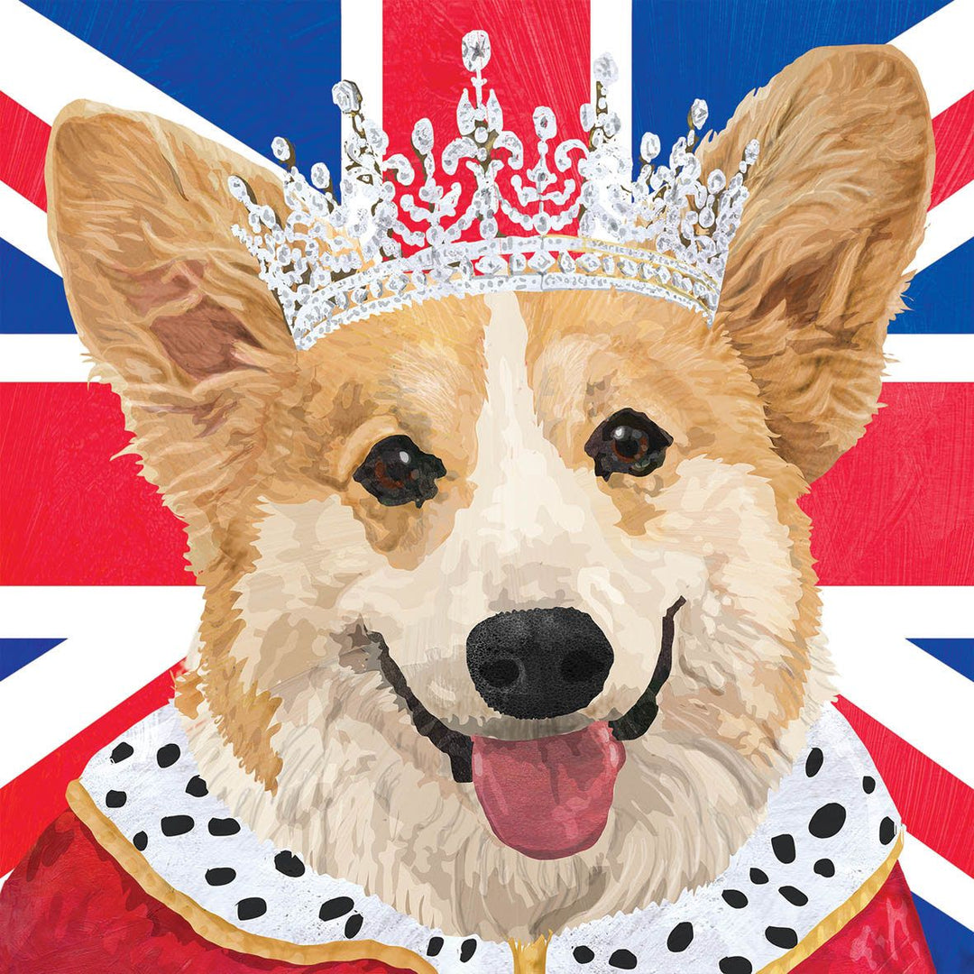 Servietten mit Corgie Hund aus England - ooobox