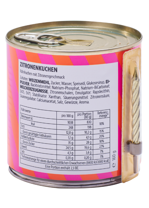 Kuchen "Friede Freude Feierlaune" Zitronenkuchen für Geburtstage, Prüfungen, Hochzeiten oder einfach so!