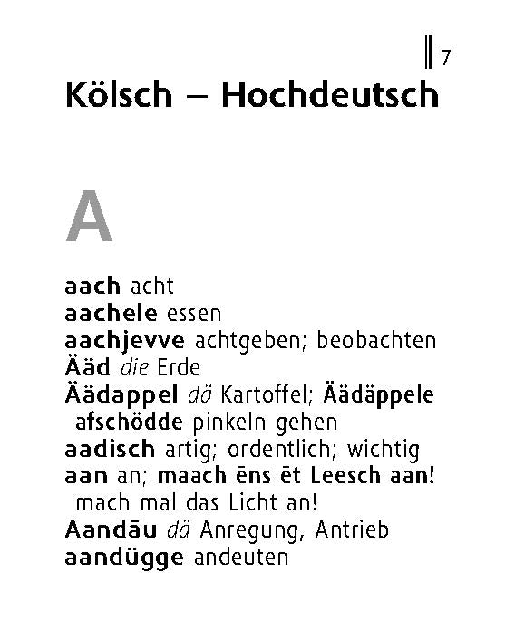 Kölsch Lexikon von Langenscheidt Lilliput Hochdeutsch-Kölsch / Kölsch-Hochdeutsch