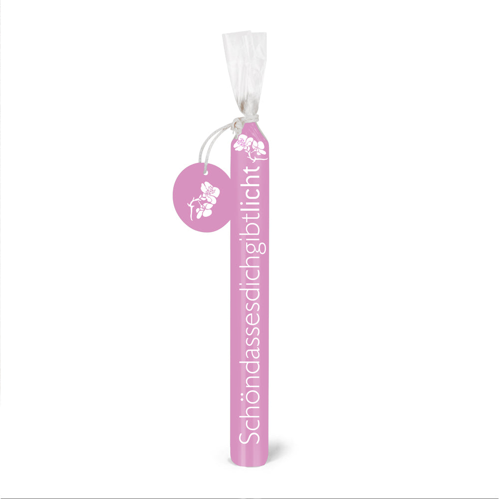 Kerze "Schön, dass es dich gibt" zum Geburtstag und Danke sagen - ooobox