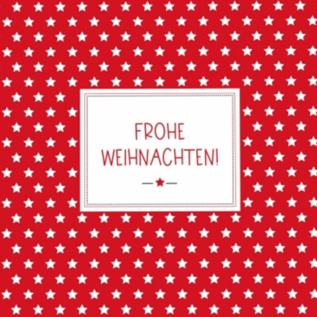 Servietten "Frohe Weihnachten" rote Punkte - ooobox
