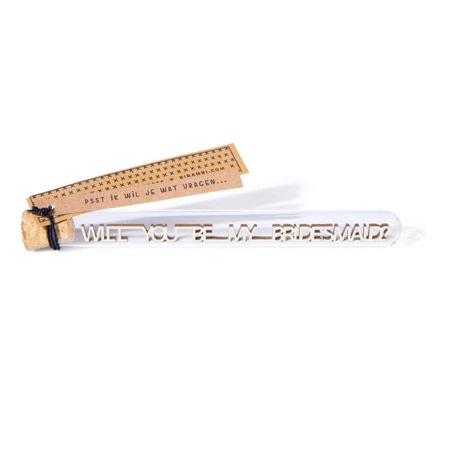 Holz-Schriftzug "Will you be my bridesmaid" - ooobox