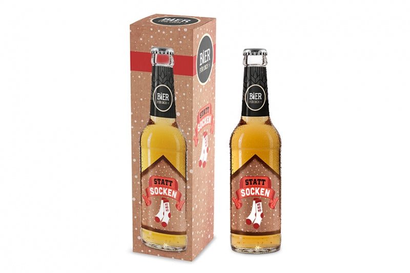 bier "statt socken"