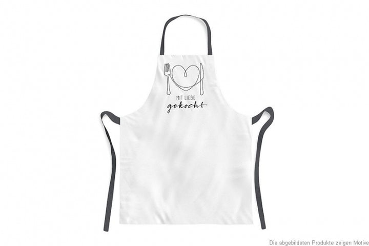schürze "mit liebe gekocht"