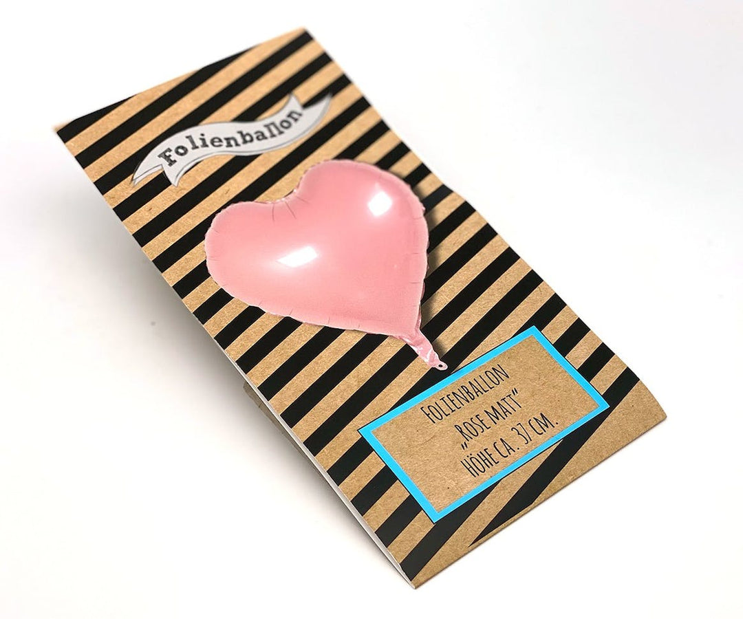 folienballon herz rosa