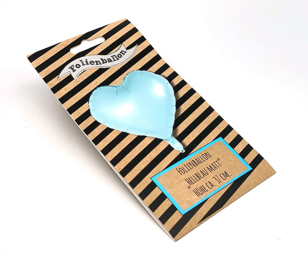 folienballon herz blau