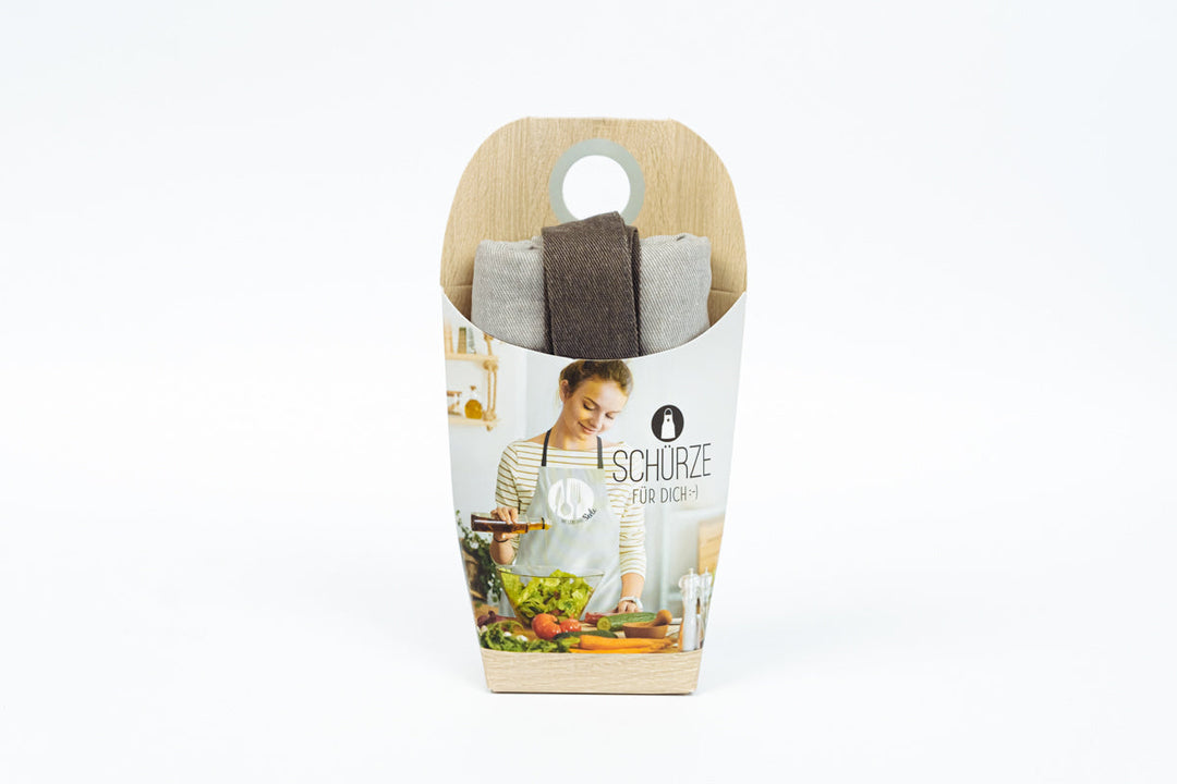 schürze "mit liebe gekocht"