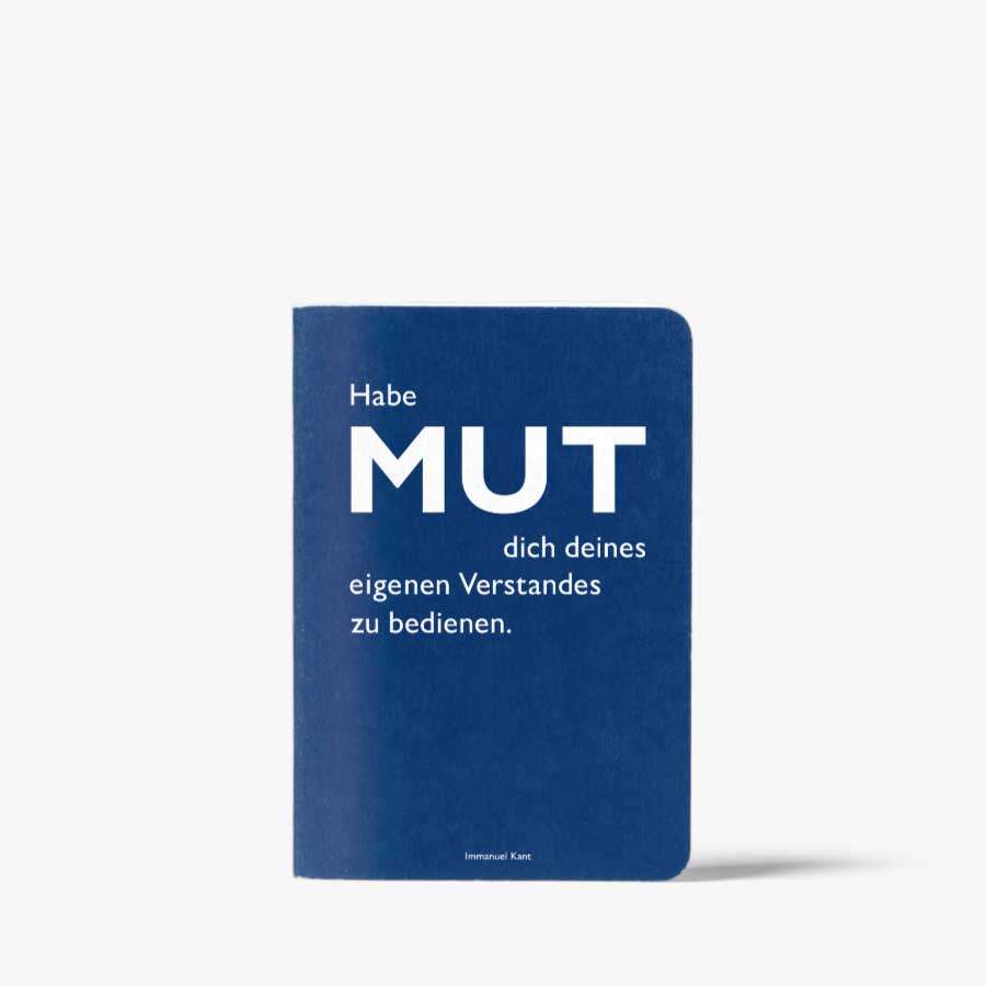 notizfheft "habe mut dich deines eigenen verstandes zu bedienen." immanuel kant