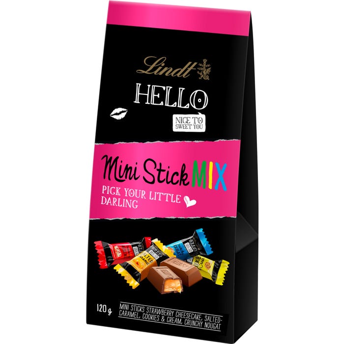 Lindt Hello Mini Stick Mix Schokolade - ooobox