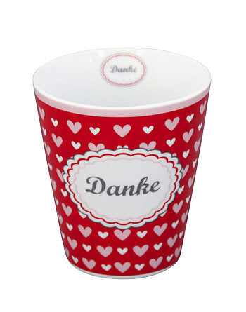 becher "danke"