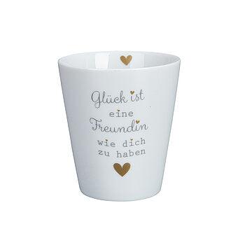 becher "glück ist, eine freundin..."