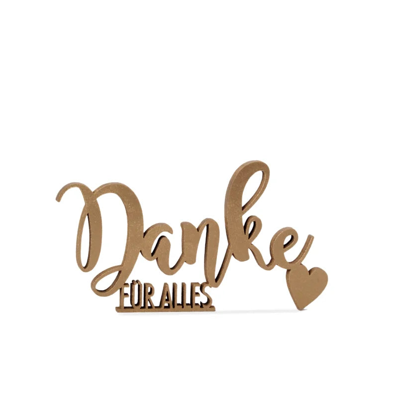 Holz-Schriftzug "Danke für alles" - ooobox