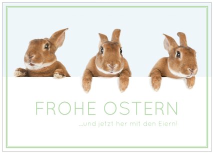 Grußkarte Ostern