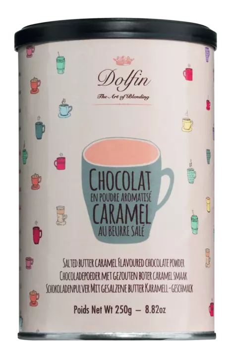 trinkschokolade mit karamell von dolfin