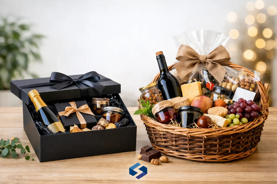 Geschenkbox oder Präsentkorb - was passt?