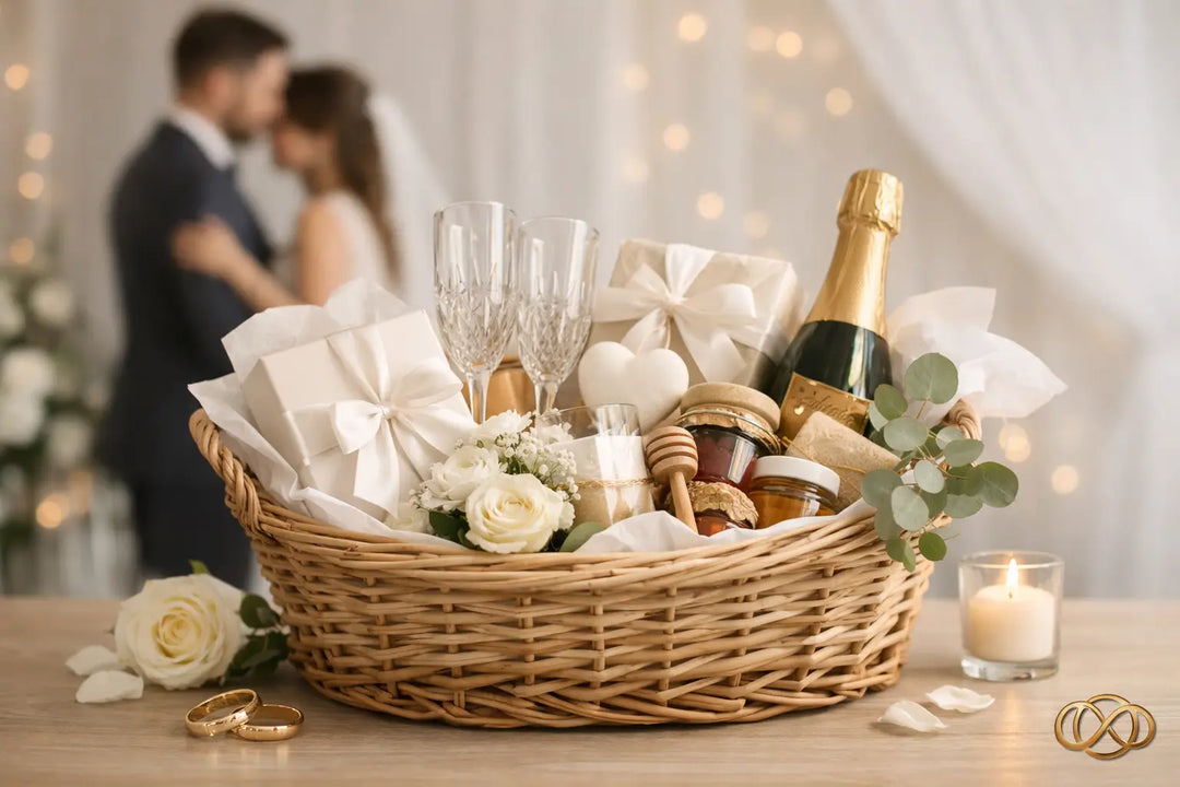 Präsentkorb zur Hochzeit stilvoll schenken