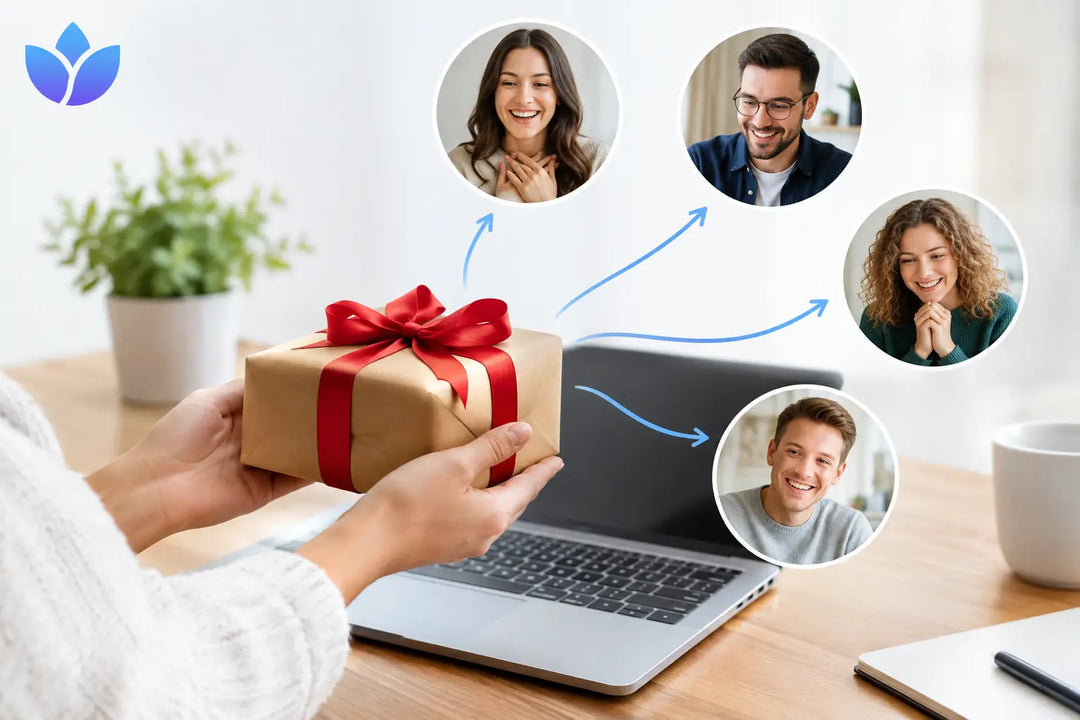 Ein Geschenk an mehrere Empfänger senden