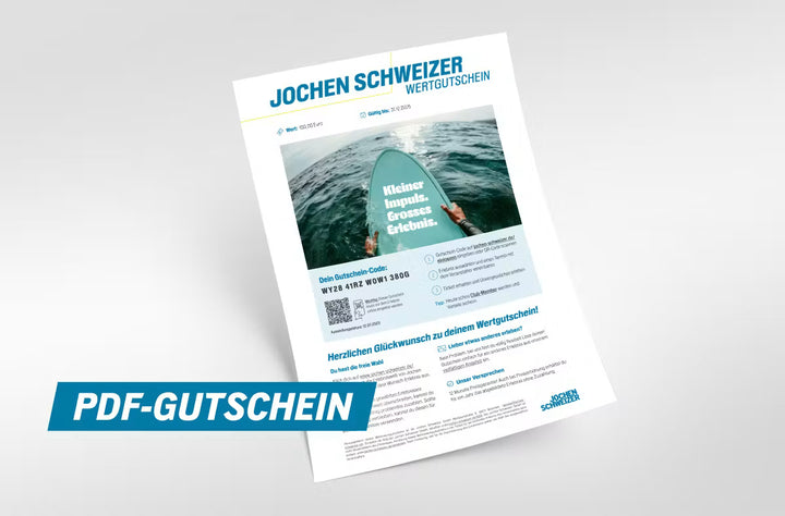 Jochen Schweizer Wertgutschein- Erlebnisse verschenken