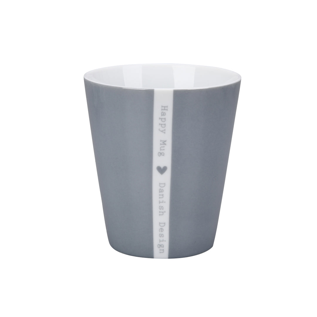 Toller Kaffee-Becher in dezentem grau mit "Herz"