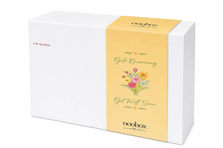 Geschenkverpackung „Gute Besserung“ – liebevoll verpackte Genesungswünsche