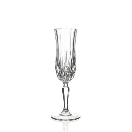 Champagner-Flöte aus geschliffenem Glas