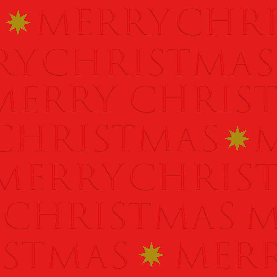 Servietten "Christmas letters" rot - ooobox
