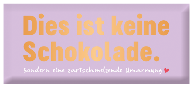 Mini-Schokolade "Zartschmelzende Umarmung"