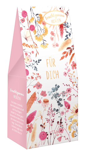 Fruchtgummi Herzen / Bonbon Für dich