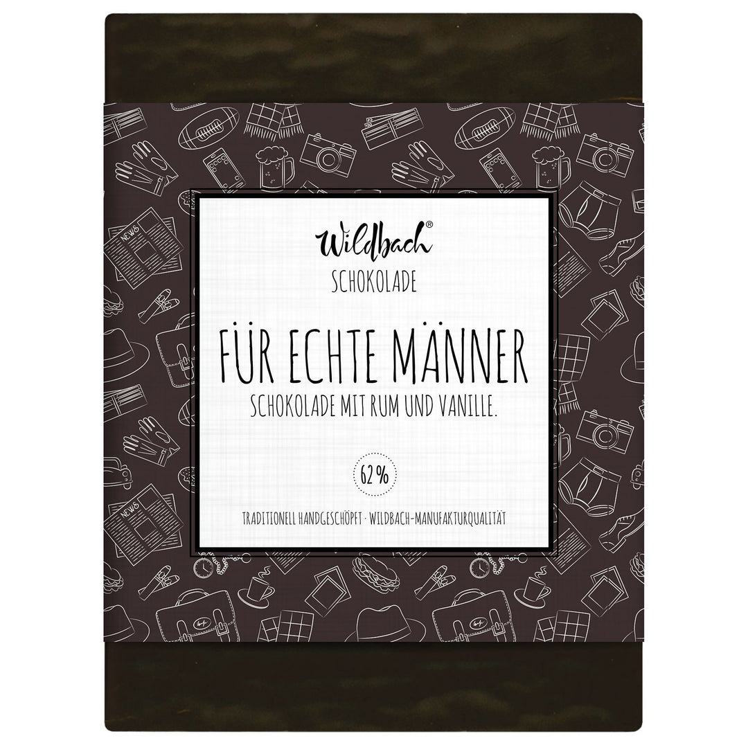 Schokolade "für echte Männer" - ideal zum Geburtstag, zur Prüfung, zu Weihnachten oder einfach nur so