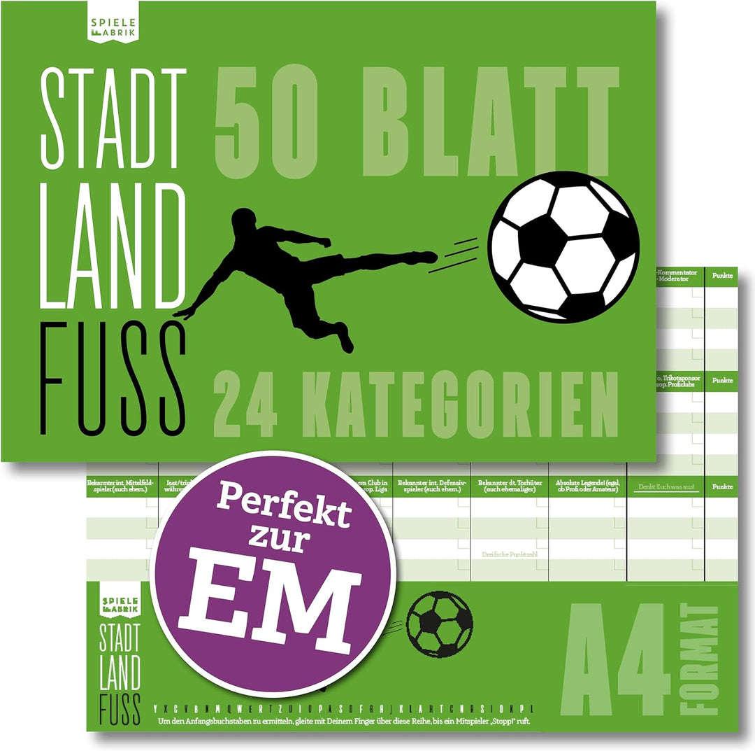 Fußball-Spiel "Stadt Land Fuss"