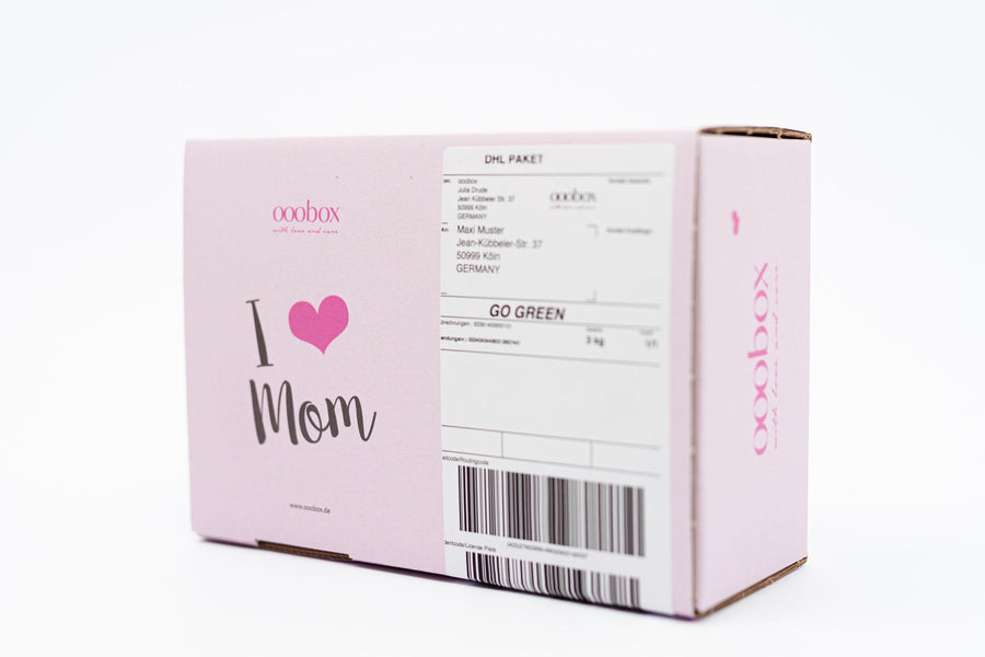 Geschenkbox Muttertag mit Sekt, Kuchen, Servietten und Schokotrüffel - ooobox