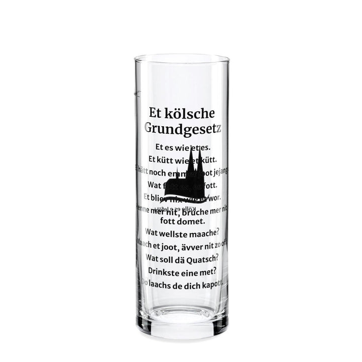 Kölschglas Grundgesetz Köln